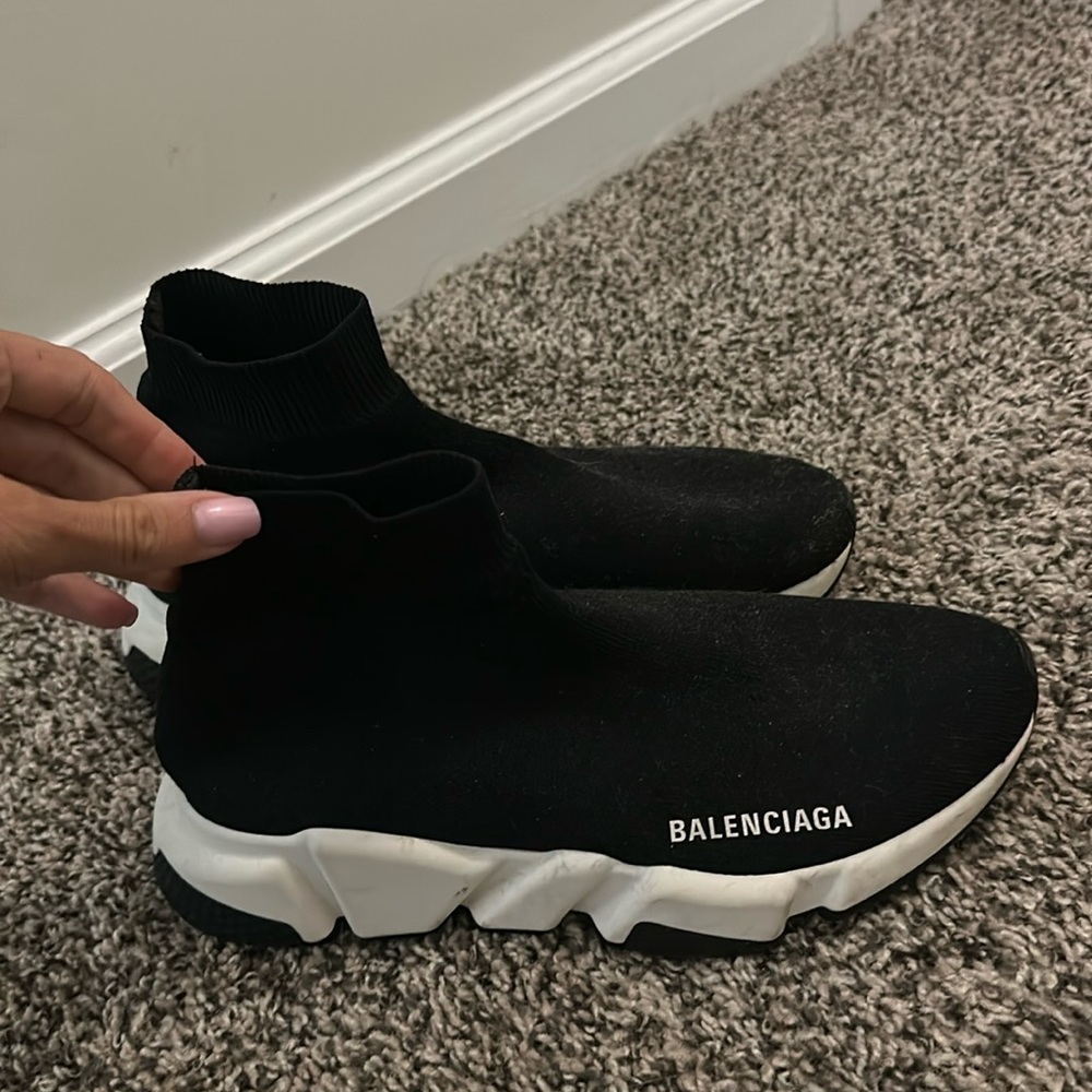 Balenciaga Women's Speed Knit High Top Sneakers